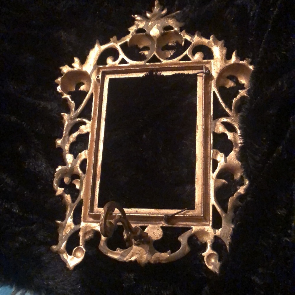 Victorian Rococo Style Brass Picture Frame - Picture 2 of 7